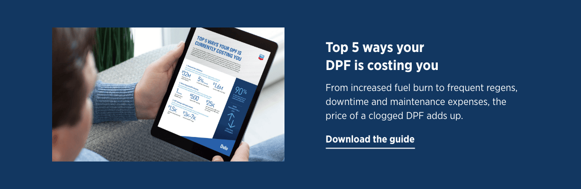 Top 5 ways clogged DPF is costing you: increased fuel burn, frequent regens, downtime and maintenance expenses, and more.