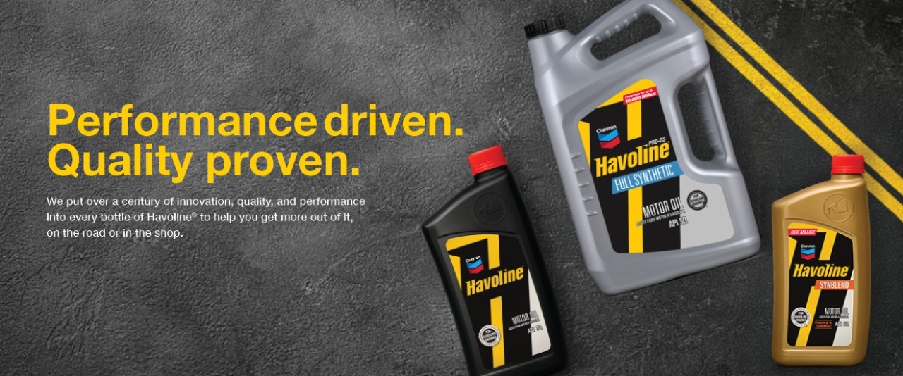 Havoline landing page header