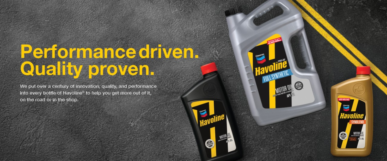 Havoline landing page header
