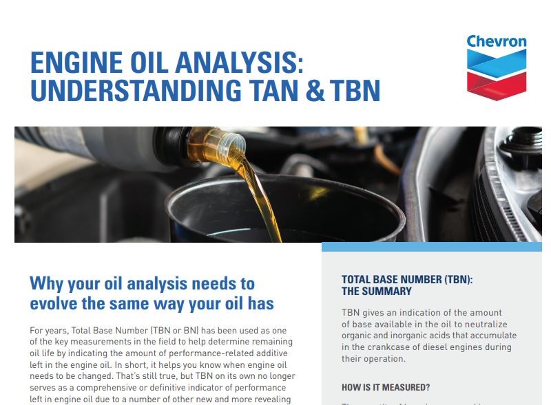 Engine oil analysis