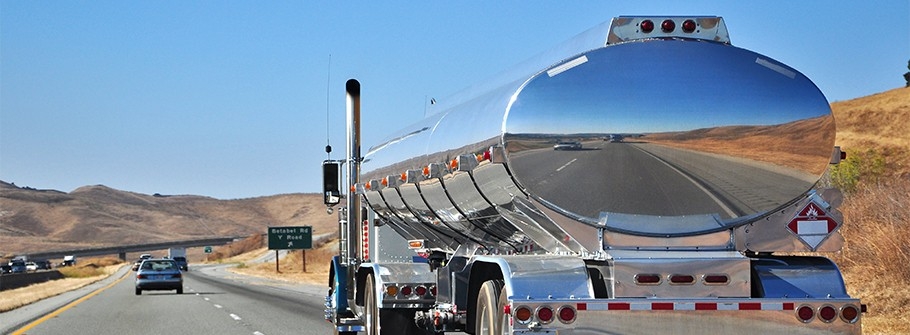 Tanker on Freeway