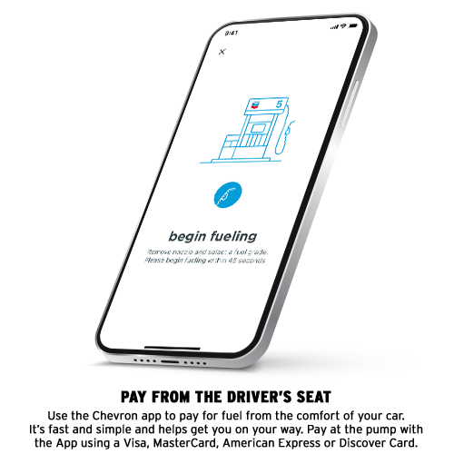 Pay from the Chevron App on your Phone
