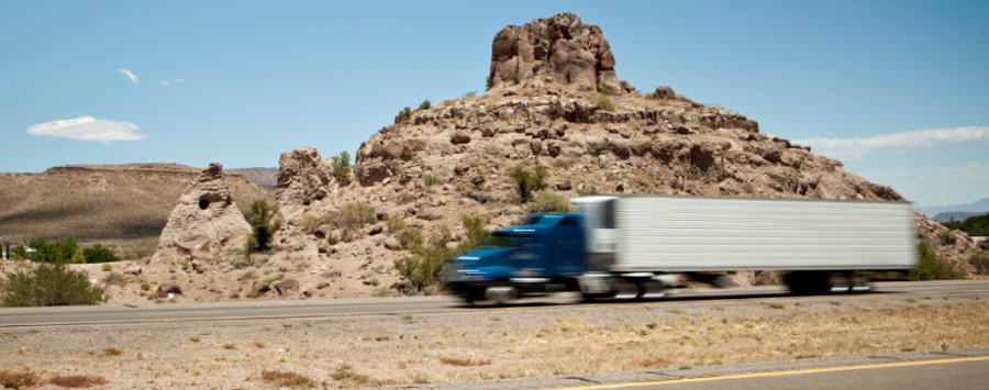 How OEM selection of Delo® for Factory Fill benefits our customers Truck on Highway