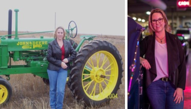 From Restoring Tractors to CEO: One Woman’s Amazing Journey Tabetha then and now