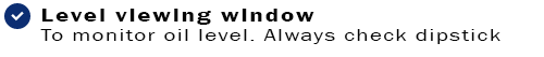 Level viewing window Level viewing window