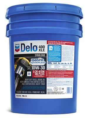 Chevron Delo 400 XLE SAE 10W-30 Synthetic Diesel Engine Oil | Chevron ...