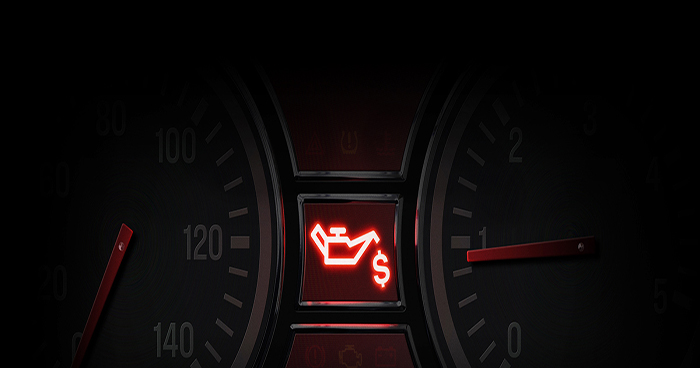 Oil indicator on dashboard Oil indicator on dashboard