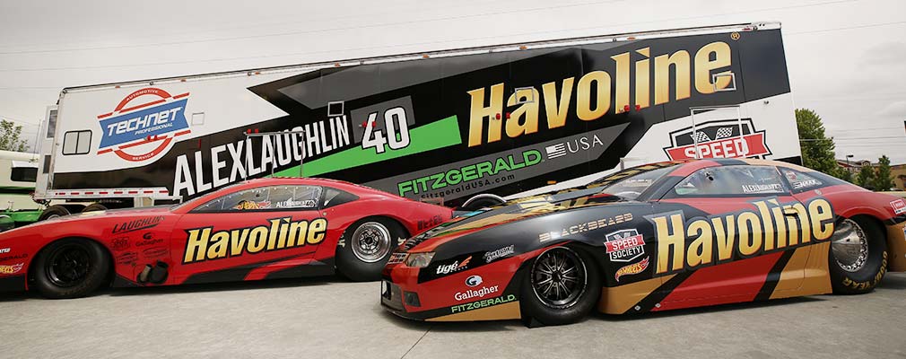 Alex Laughlin and Havoline car