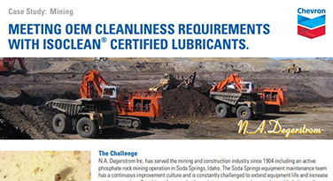 Meeting OEM cleanliness requirements Mining brochure