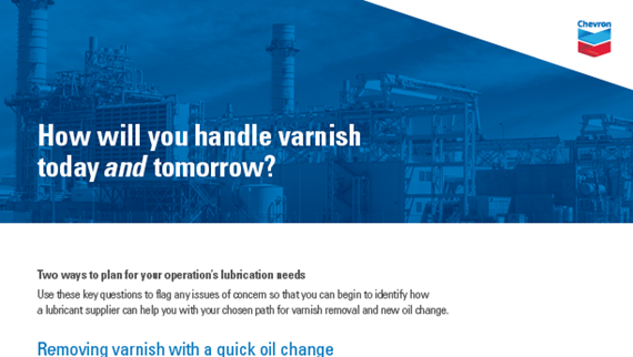 How will you handle varnish
