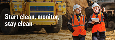 Start clean, monitor, stay clean 2 people inspecting construction site